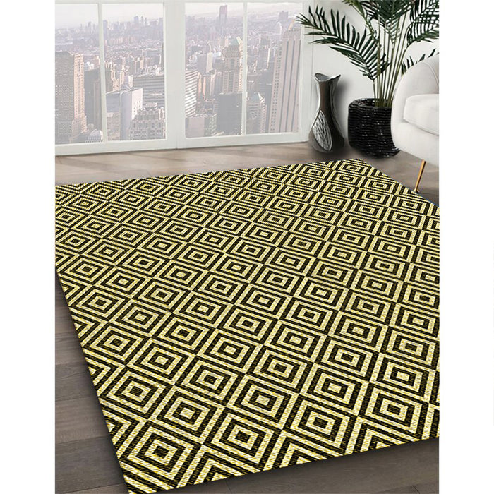 Patterned Midnight Gray Rug in Family Room, pat3379yw