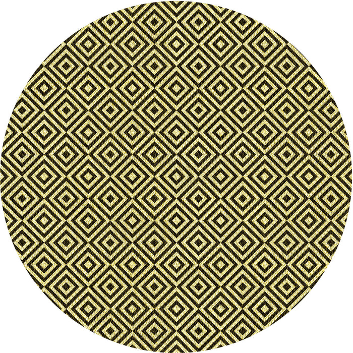 Square Patterned Midnight Gray Rug, pat3379yw