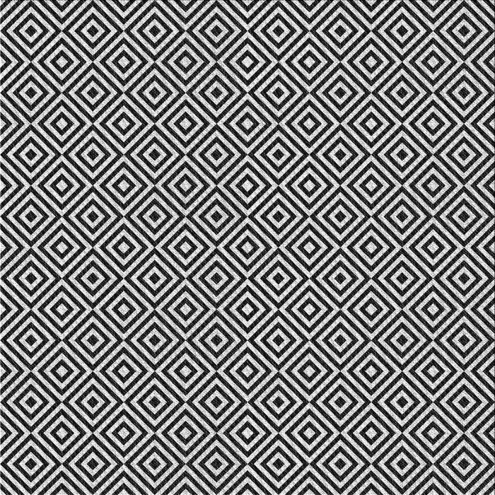 Square Patterned Light Gray Novelty Rug, pat3379