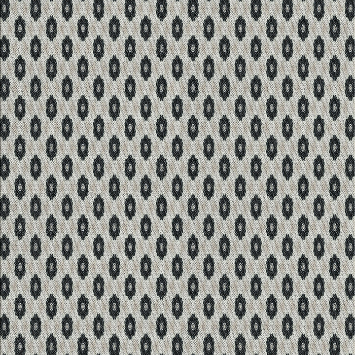 Patterned Light Black Novelty Rug, pat337