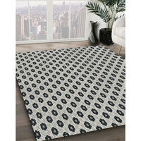 Patterned Light Black Novelty Rug, pat337