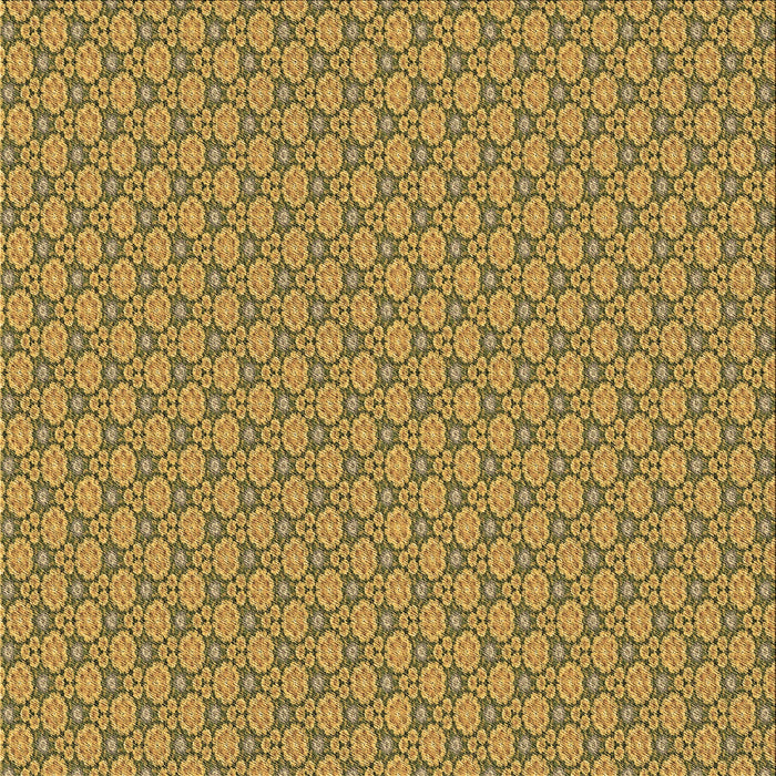 Round Machine Washable Transitional Yellow Rug, wshpat338brn