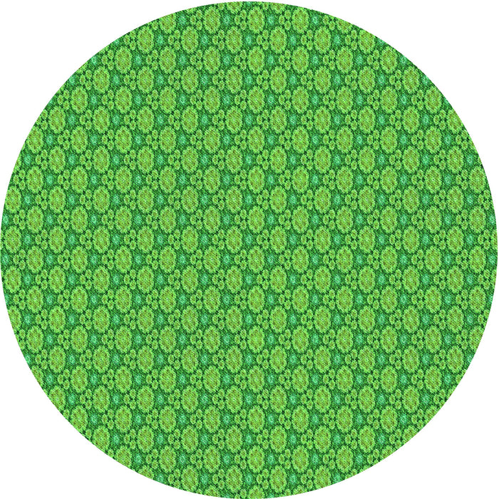 Square Patterned Neon Green Rug, pat338grn