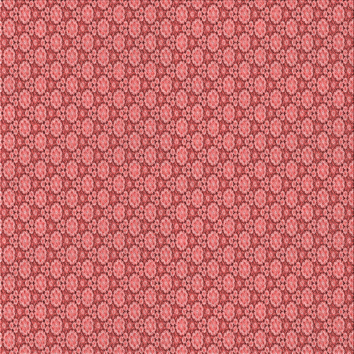 Round Patterned Red Rug, pat338rd