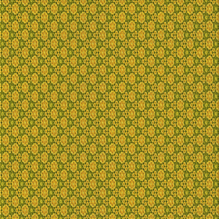 Round Machine Washable Transitional Dark Yellow Green Rug, wshpat338yw