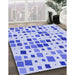 Machine Washable Transitional Blue Rug in a Family Room, wshpat3380blu