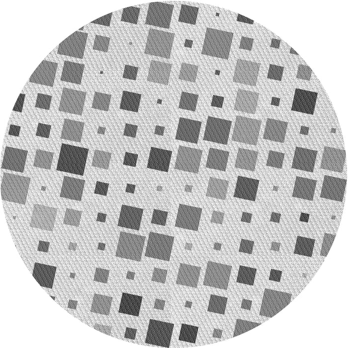 Square Patterned Gray Rug, pat3380gry
