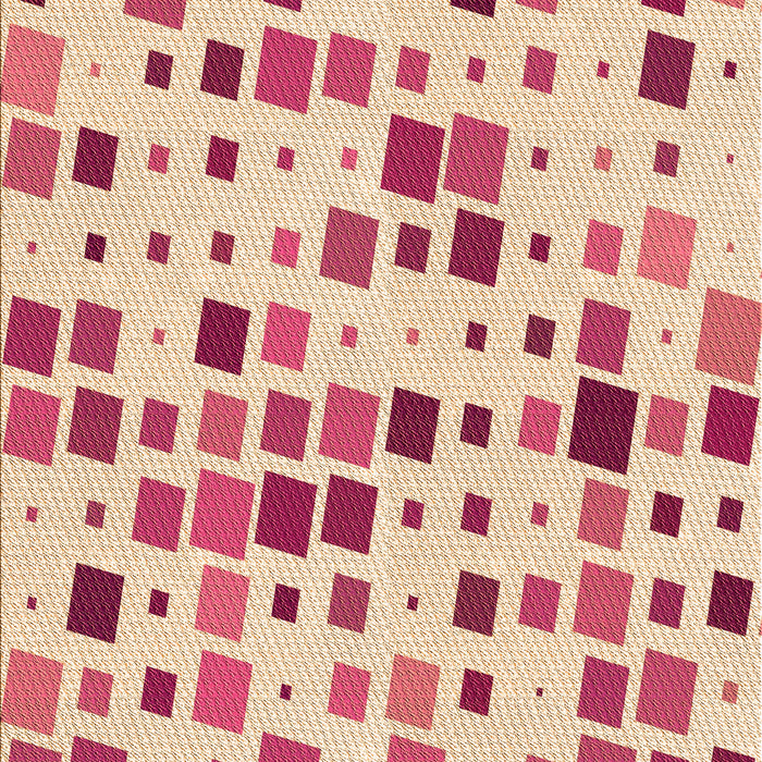 Patterned Deep Peach Orange Rug, pat3380org