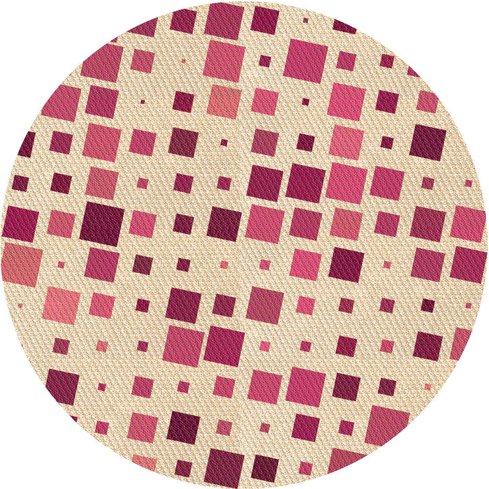 Square Machine Washable Transitional Deep Peach Orange Rug in a Living Room, wshpat3380org