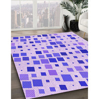 Patterned Purple Rug, pat3380pur