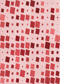 Machine Washable Transitional Light Red Pink Rug, wshpat3380rd