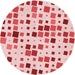 Square Machine Washable Transitional Light Red Pink Rug in a Living Room, wshpat3380rd