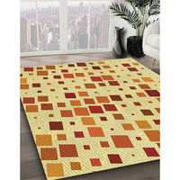 Patterned Orange Rug, pat3380yw