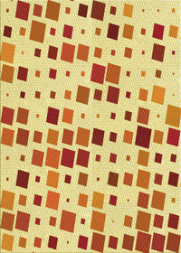 Machine Washable Transitional Orange Rug, wshpat3380yw