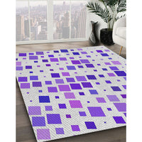 Patterned Platinum Gray Novelty Rug, pat3380