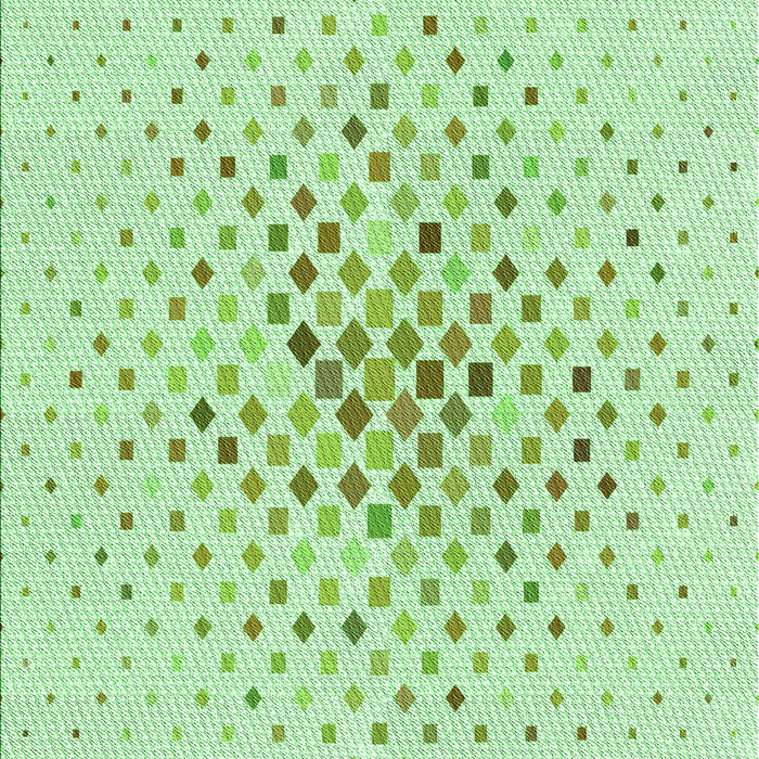 Machine Washable Transitional Mint Green Rug, wshpat3381grn