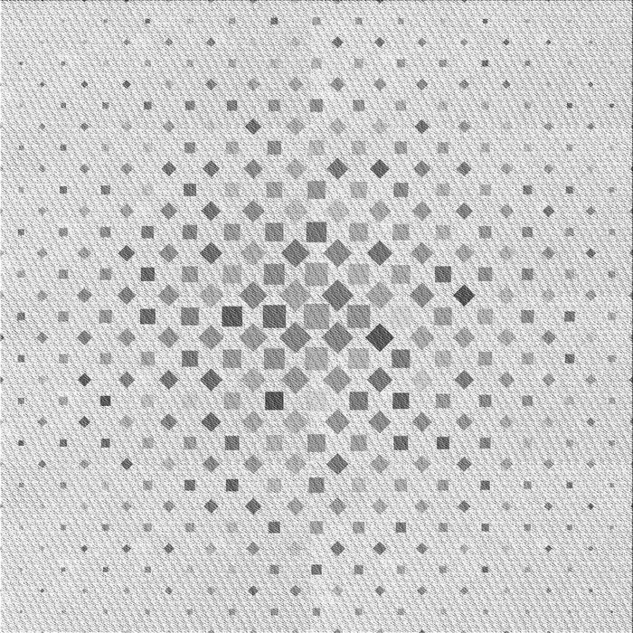 Round Patterned Platinum Gray Rug, pat3381gry