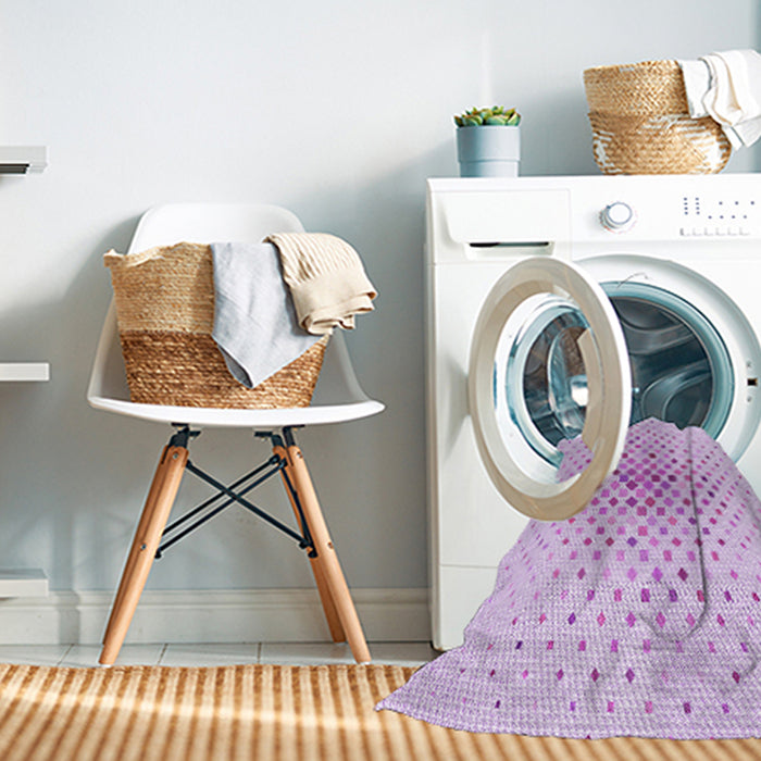 Machine Washable Transitional Violet Purple Rug in a Washing Machine, wshpat3381pur