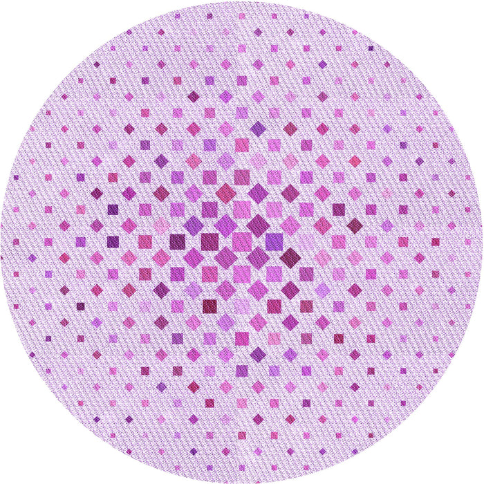 Square Patterned Violet Purple Rug, pat3381pur