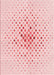 Patterned Pastel Red Pink Rug, pat3381rd