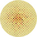 Square Patterned Yellow Rug, pat3381yw