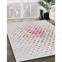 Patterned Off-White Novelty Rug, pat3381
