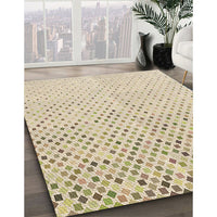 Patterned Vanilla Gold Rug, pat3382brn