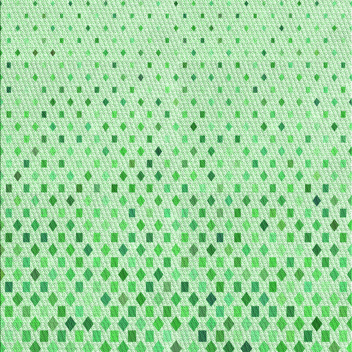 Machine Washable Transitional Green Rug, wshpat3382grn