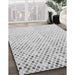 Patterned Platinum Gray Rug in Family Room, pat3382gry