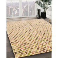 Patterned Golden Blonde Gold Rug, pat3382org