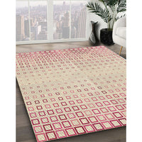 Patterned Sunrise Orange Rug, pat3383brn