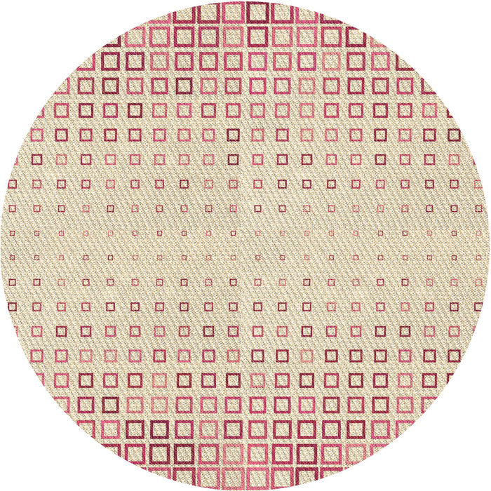 Square Patterned Sunrise Orange Rug, pat3383brn