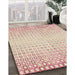 Machine Washable Transitional Sunrise Orange Rug in a Family Room, wshpat3383brn