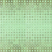 Round Patterned Mint Green Rug, pat3383grn