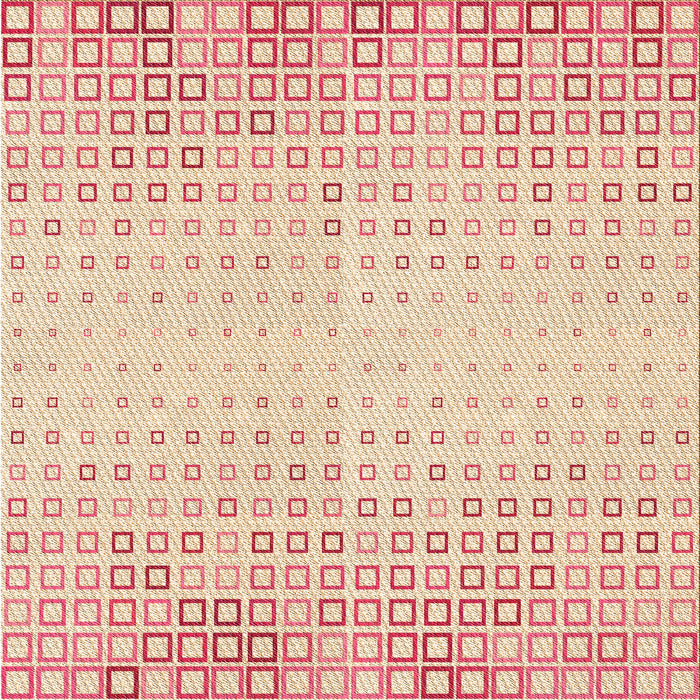 Round Patterned Navajo White Gold Rug, pat3383org