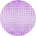 Square Patterned Purple Rug, pat3383pur