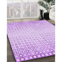 Patterned Purple Rug, pat3383pur