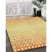 Machine Washable Transitional Orange Rug in a Family Room, wshpat3383yw