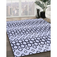 Patterned Lavender Blue Rug, pat3384blu
