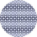 Square Patterned Lavender Blue Rug, pat3384blu