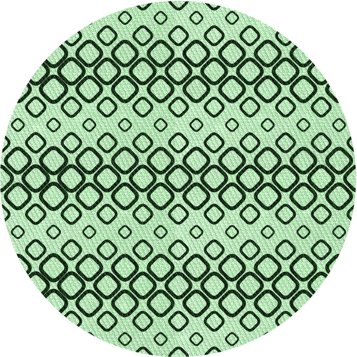 Square Patterned Mint Green Rug, pat3384grn