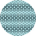 Square Patterned Electric Blue Rug, pat3384lblu