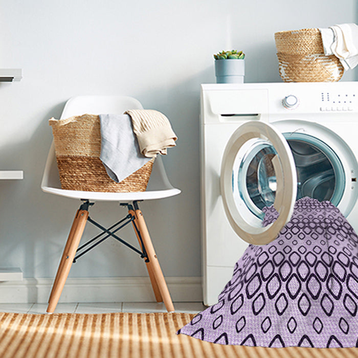 Machine Washable Transitional Bright Grape Purple Rug in a Washing Machine, wshpat3384pur