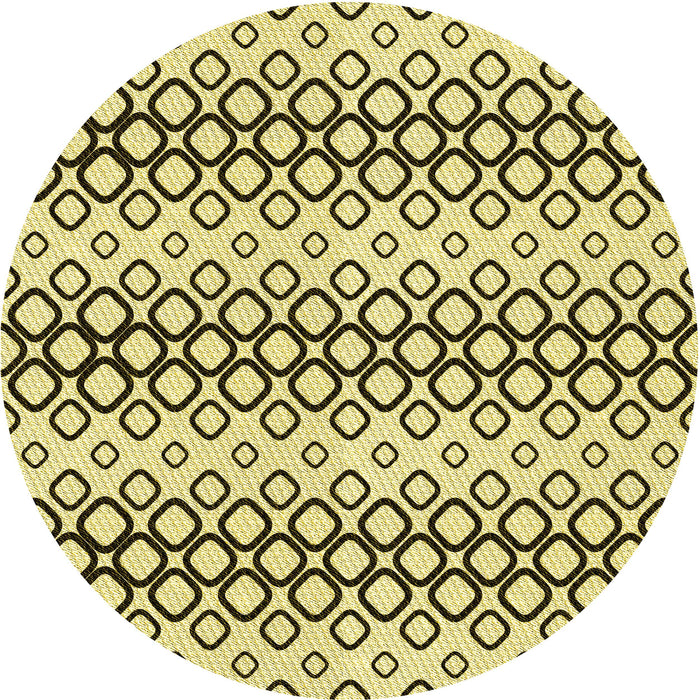 Square Patterned Oak Brown Rug, pat3384yw