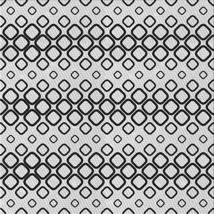 Square Patterned Off-White Novelty Rug, pat3384