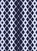 Patterned Night Blue Rug, pat3385blu