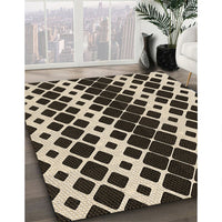 Patterned Midnight Gray Rug, pat3385brn