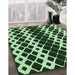 Machine Washable Transitional Light Green Rug in a Family Room, wshpat3385grn