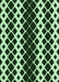 Machine Washable Transitional Light Green Rug, wshpat3385grn