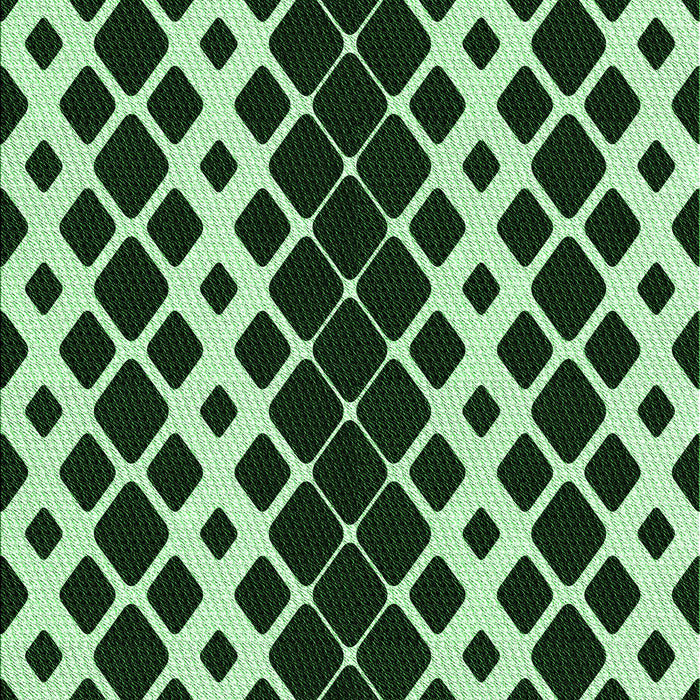 Machine Washable Transitional Light Green Rug, wshpat3385grn